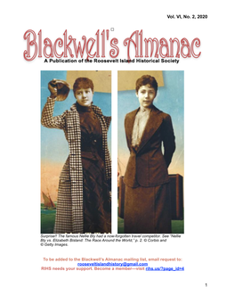 Nellie Bly Vs. Elizabeth Bisland: the Race Around the World,” P