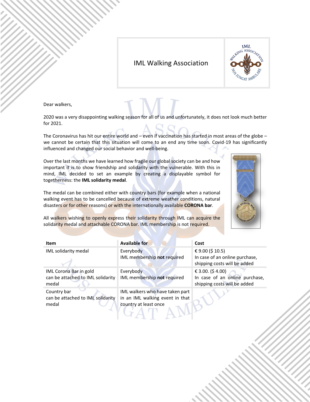 IML Walking Association