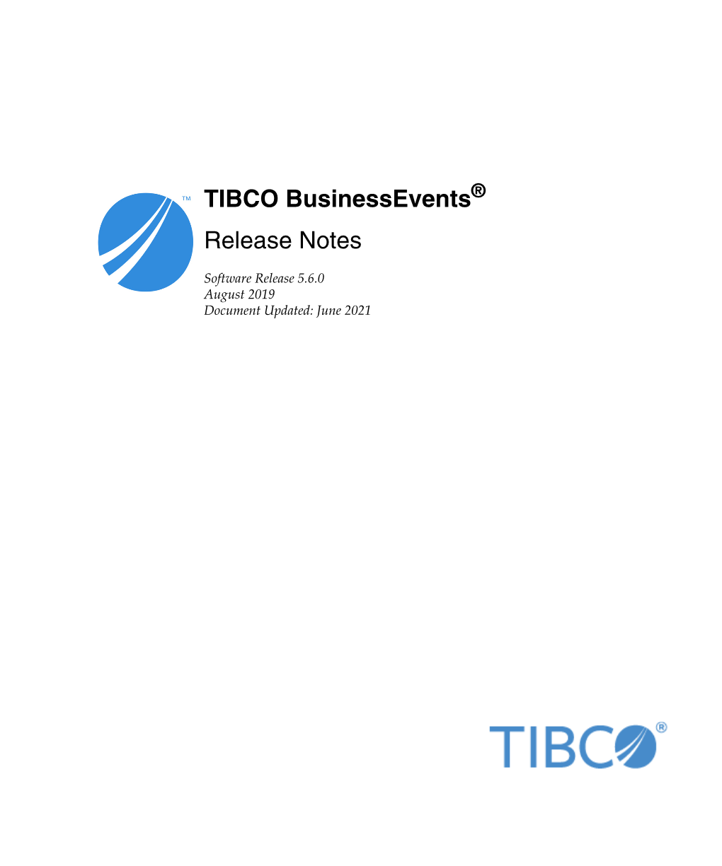 TIBCO Businessevents?? Release Notes