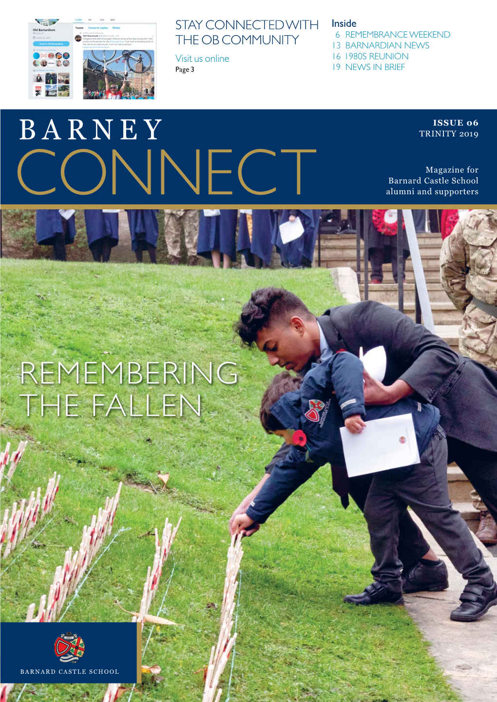 BARNEY CONNECT CHAIRMAN ISSUE 06 REFLECTS TRINITY 2019 an Active Year for the Club