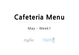 Cafeteria Menu