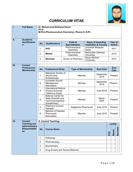 Curriculum Vitae