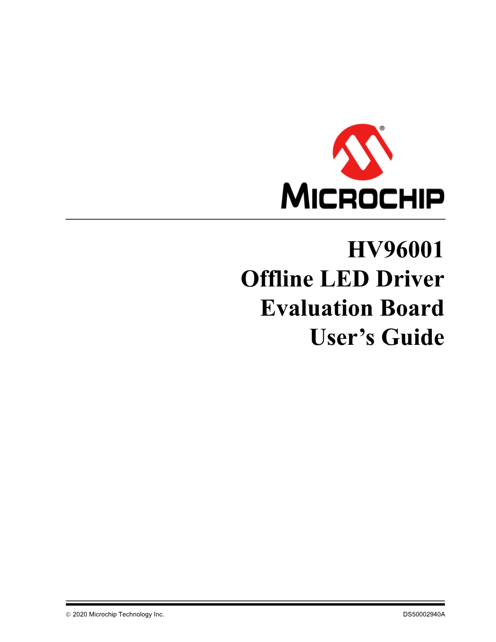 HV96001 Offline LED Driver Evaluation Board User Guide