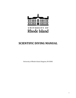 Dive Safety Manual
