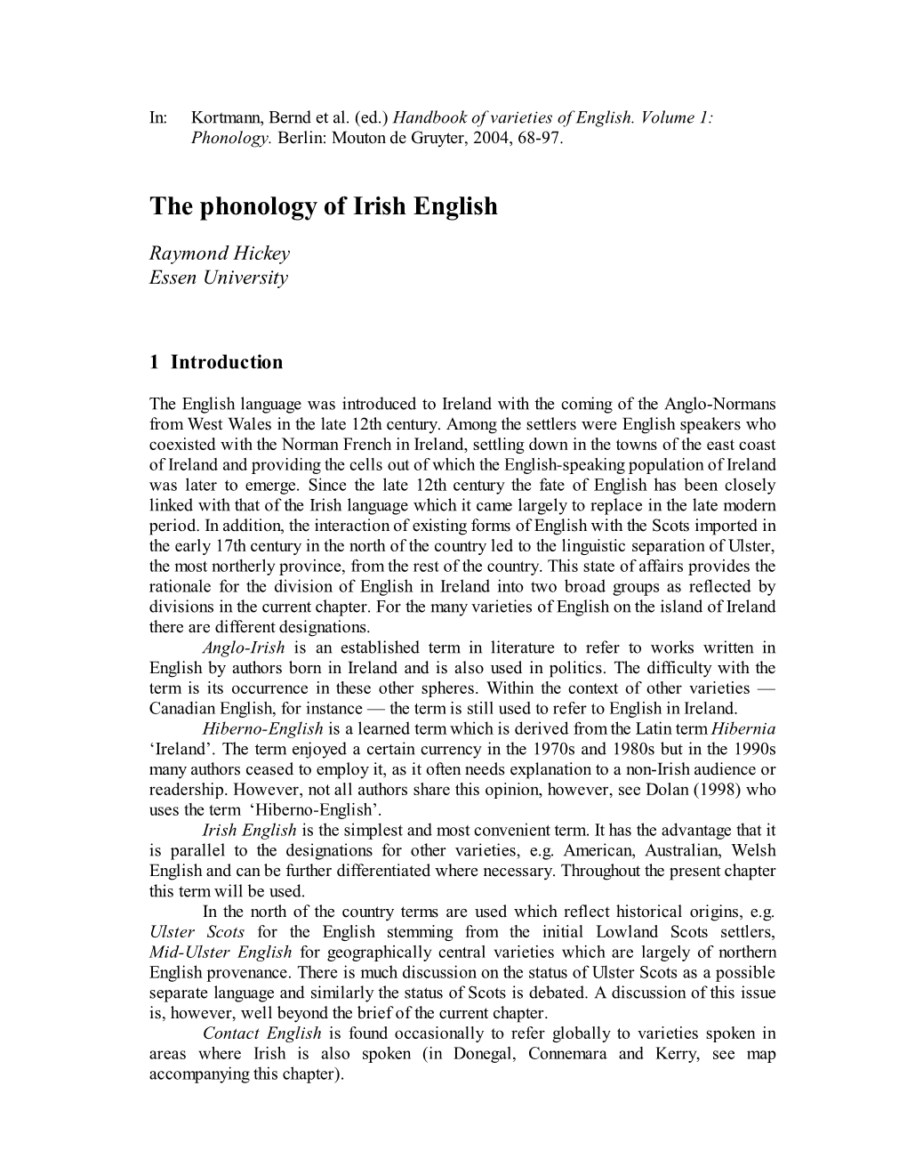 the-phonology-of-irish-english-docslib