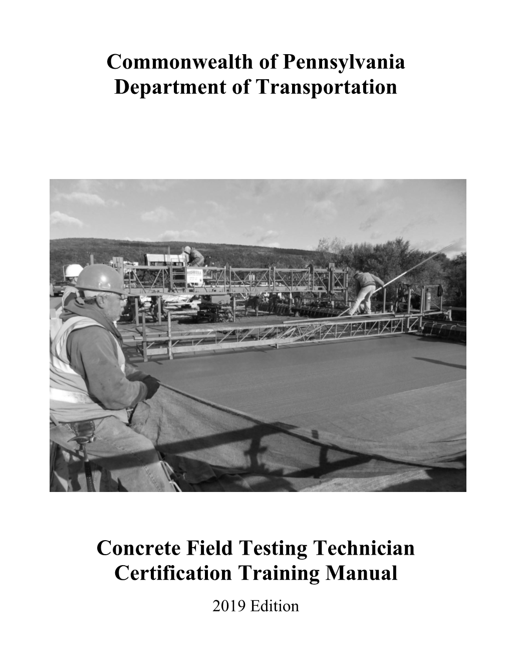 PENNDOT Certified Concrete Field Technician Manual