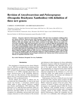 Paleontological Research, Vol. 8, No. 1, Pp. 71–86, April 30, 2004 6 by the Palaeontological Society of Japan