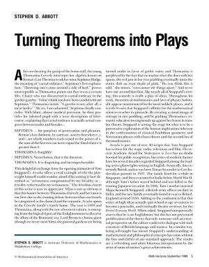 Theorems Into Plays