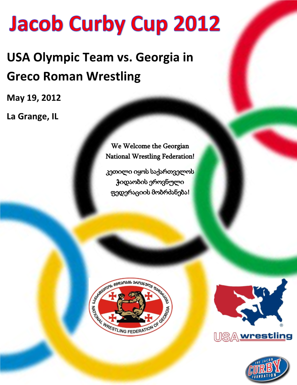 USA Olympic Team Vs. Georgia in Greco Roman Wrestling