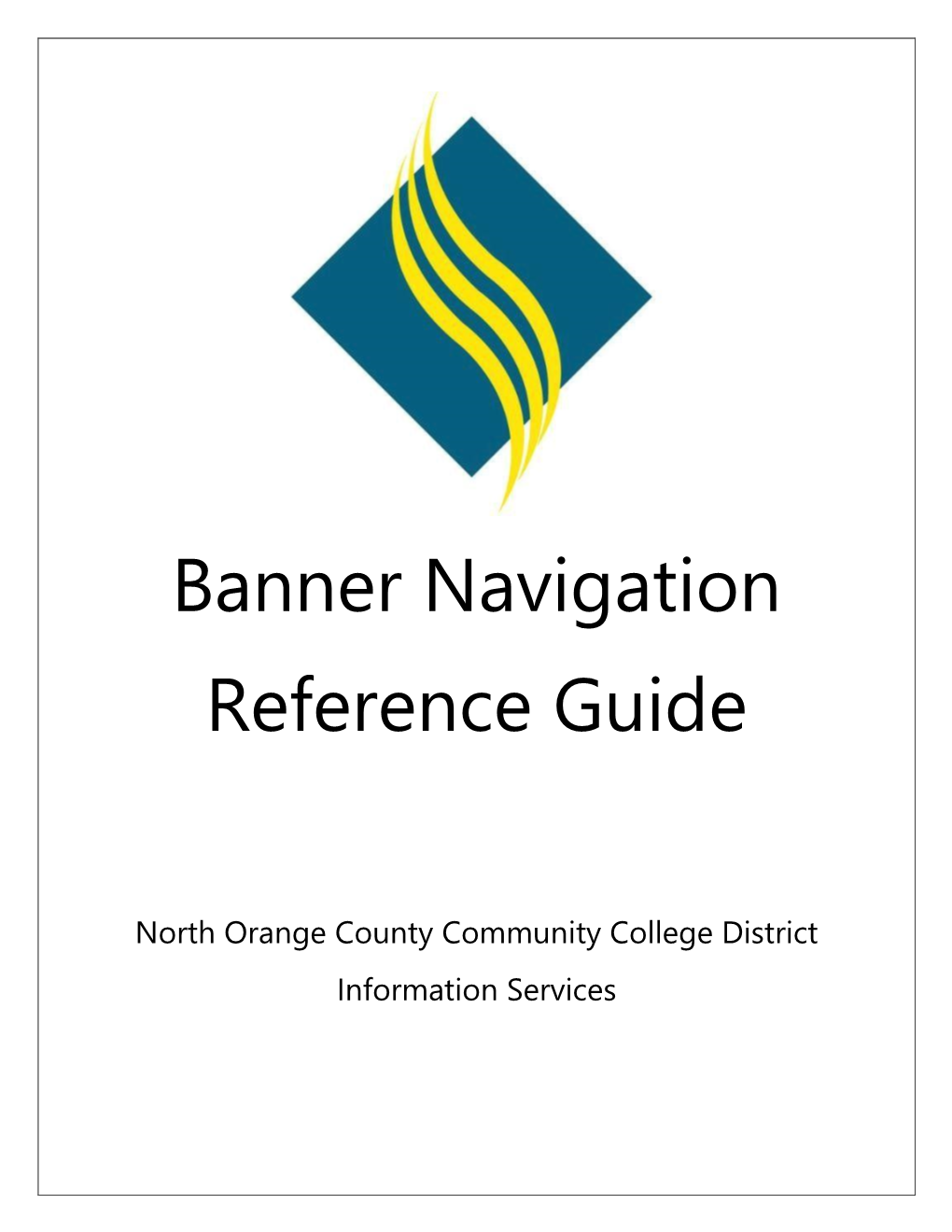 Banner Navigation Reference Guide