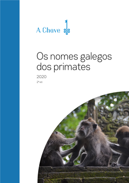 Os Nomes Galegos Dos Primates 2020 2ª Ed