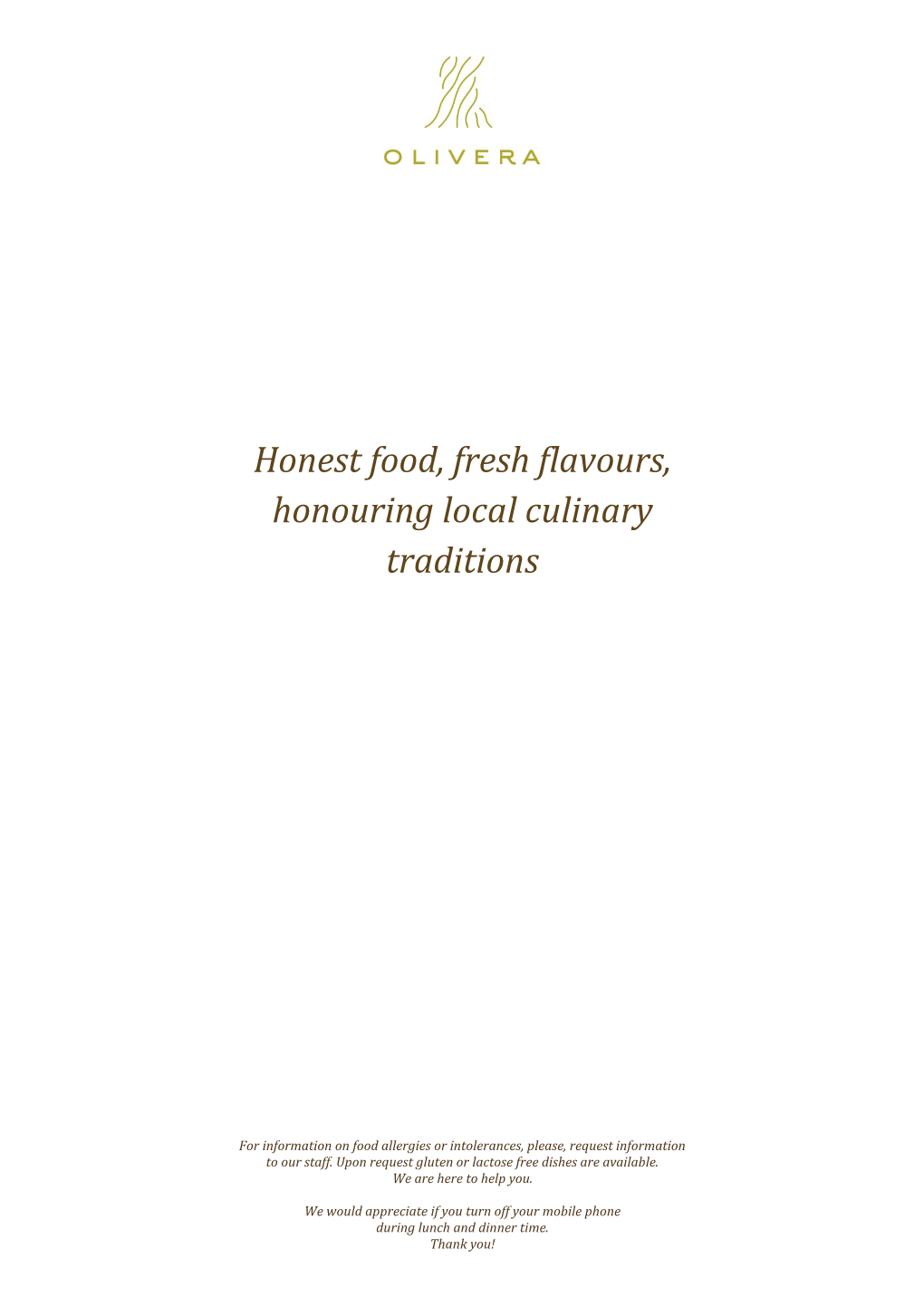 Honest Food, Fresh Flavours, Honouring Local Culinary Traditions