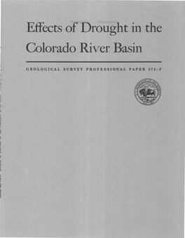 Effects of Drought in the Colorado River Basin