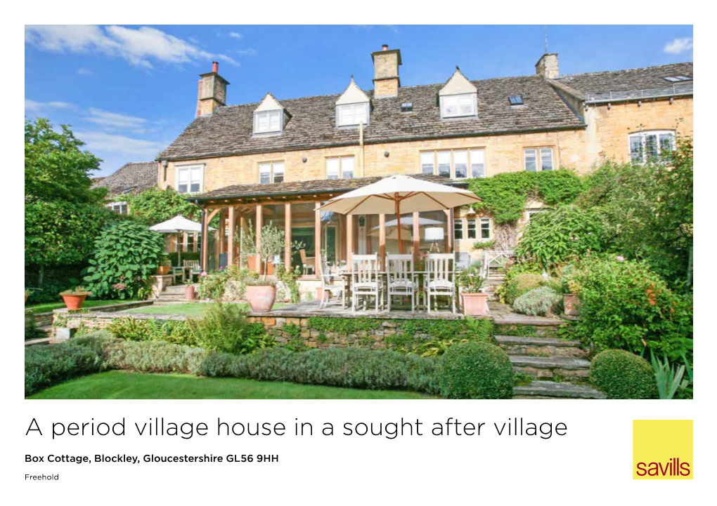 A Period Village House in a Sought After Village