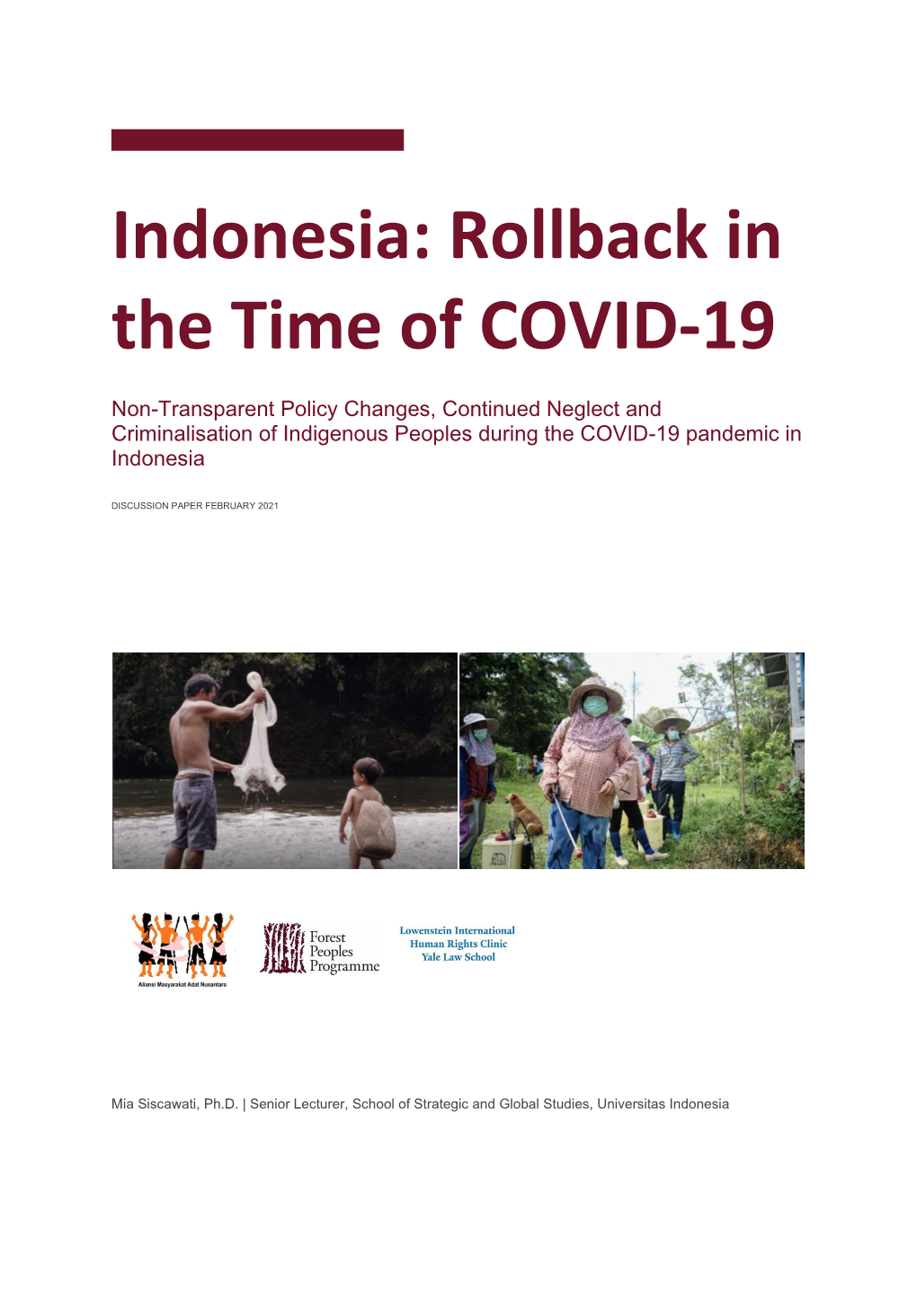 Indonesia: Rollback in the Time of COVID-19