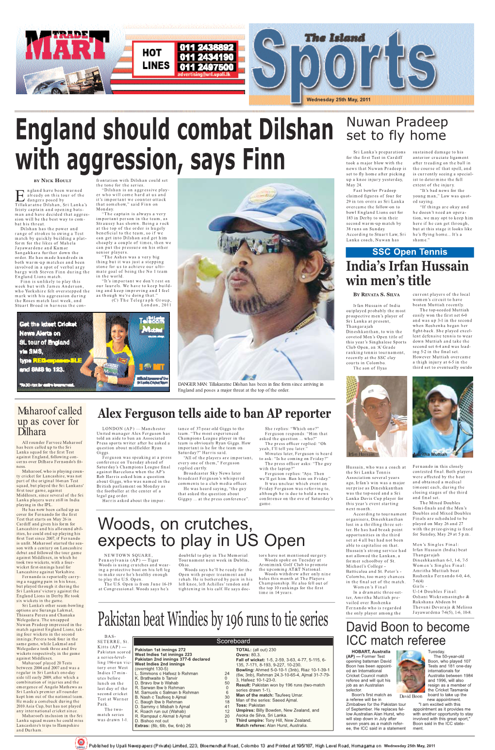 England Should Combat Dilshan with Aggression, Says Finn