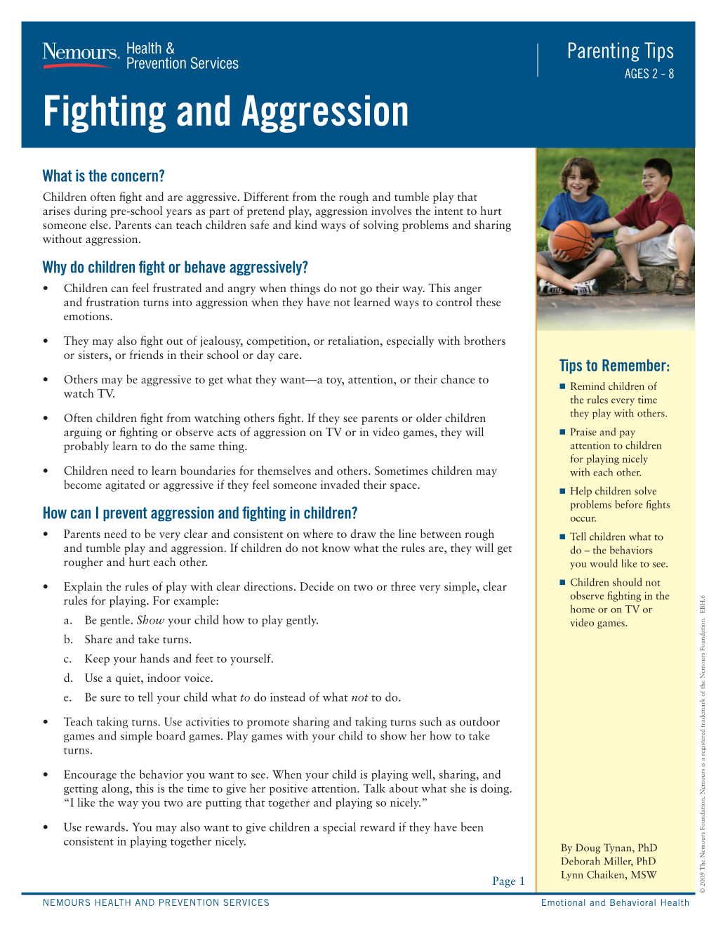 Fighting and Aggression