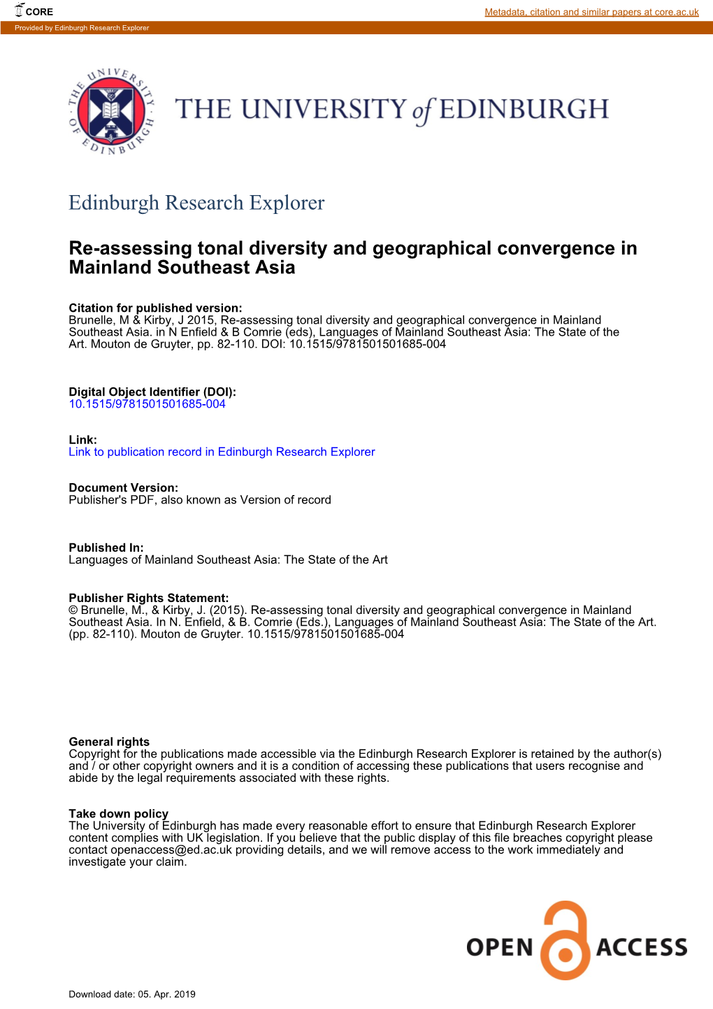 Edinburgh Research Explorer