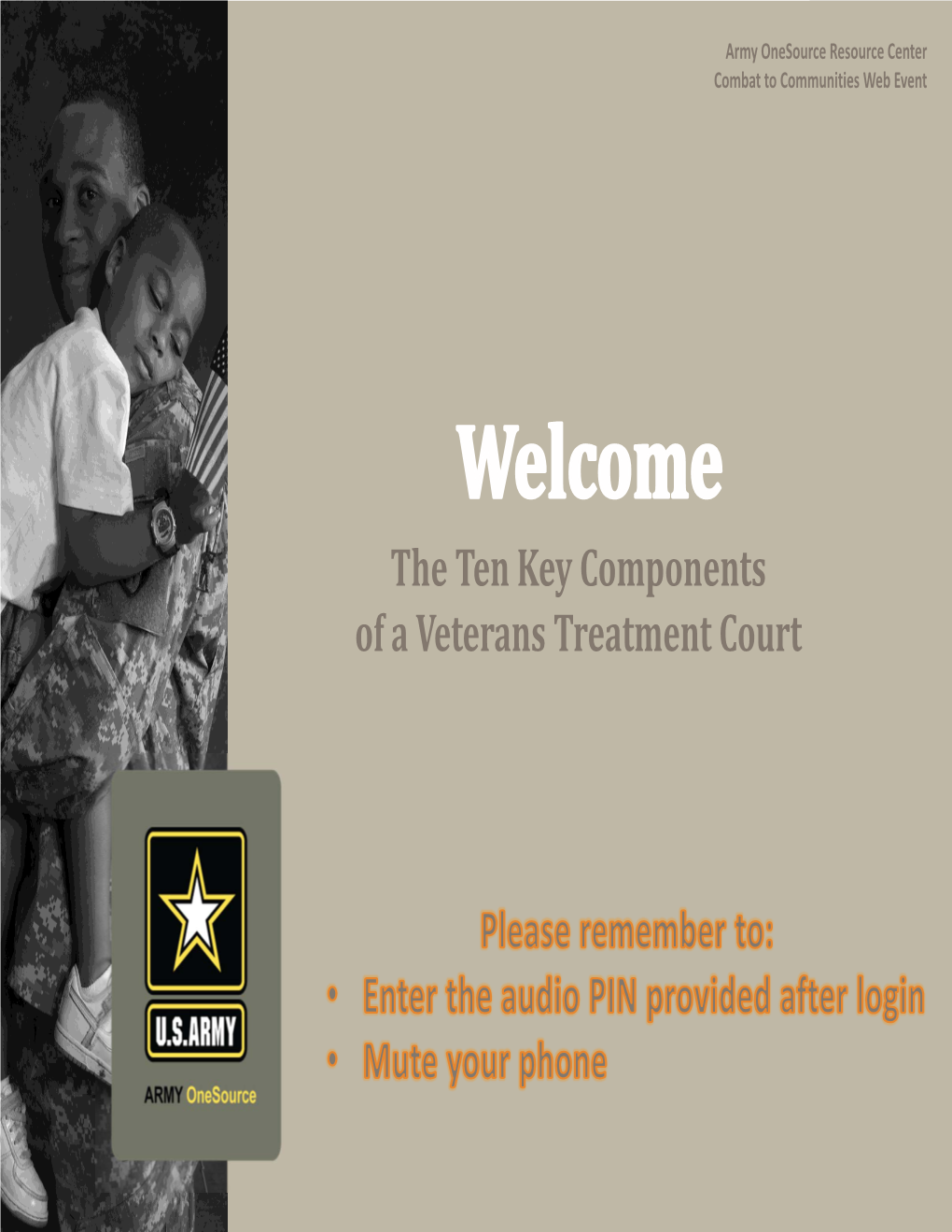 The Ten Key Components of a Veterans Treatment Court