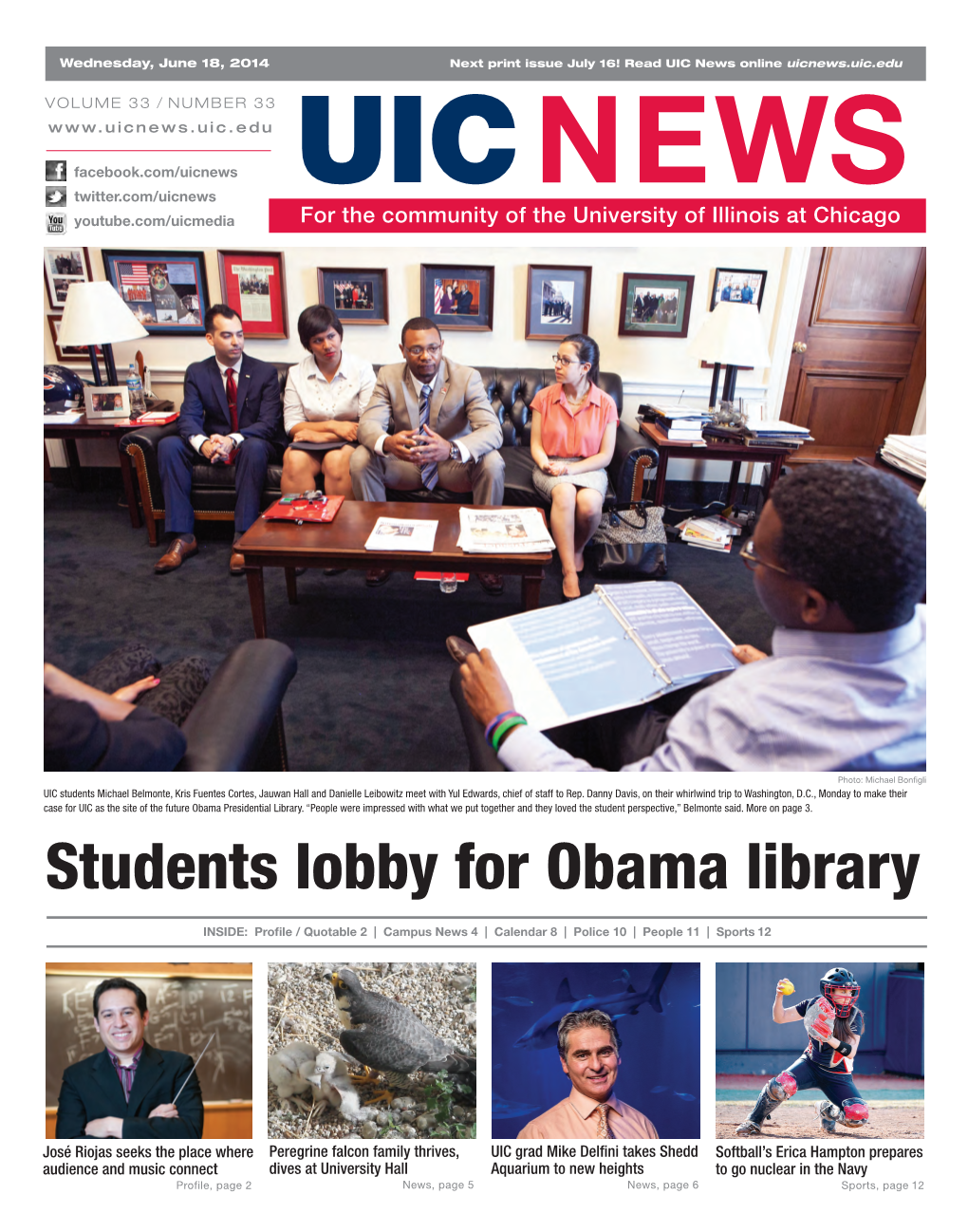 Students Lobby for Obama Library