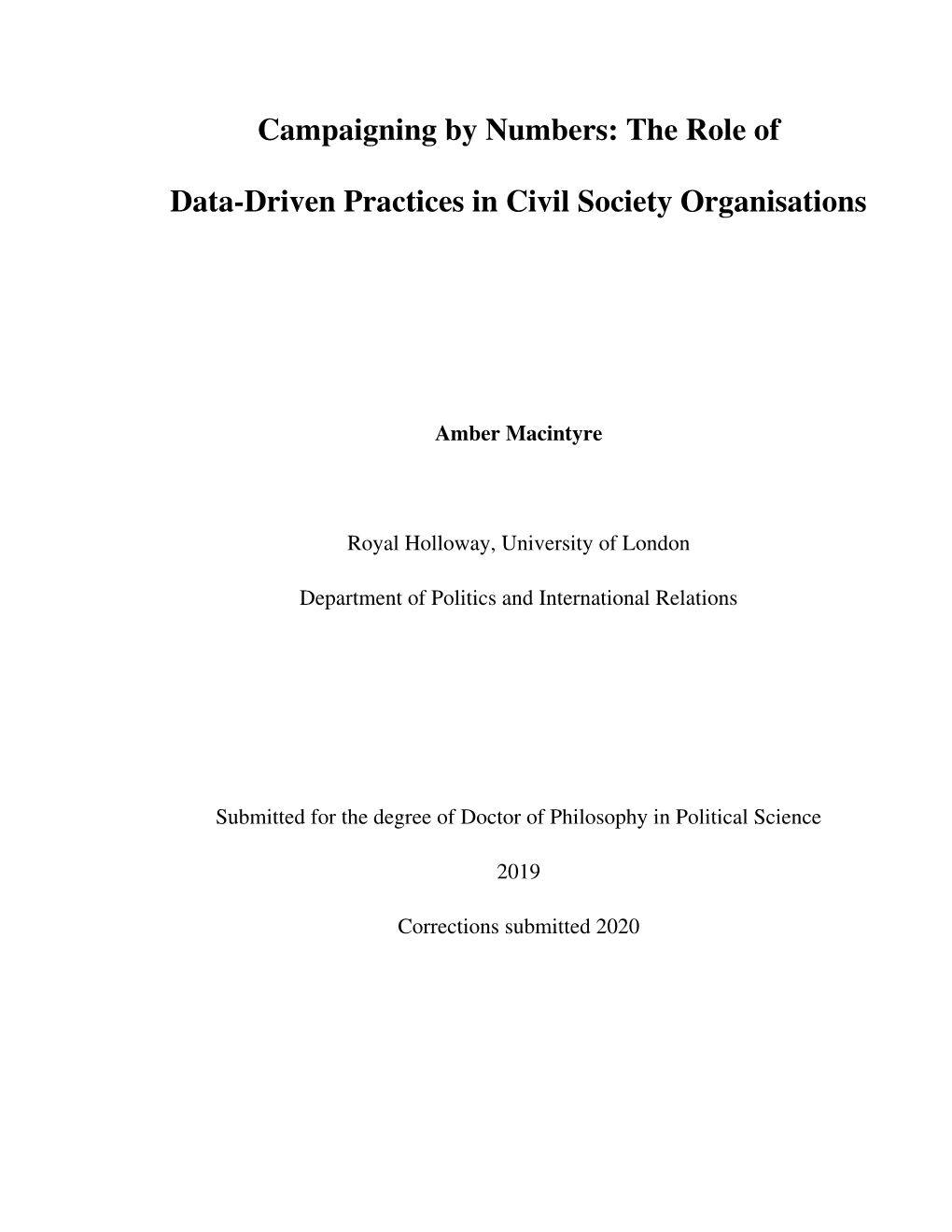 The Role of Data-Driven Practices in Civil Society Organisations