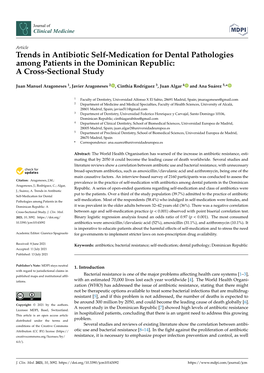 Trends in Antibiotic Self-Medication for Dental Pathologies Among Patients in the Dominican Republic: a Cross-Sectional Study