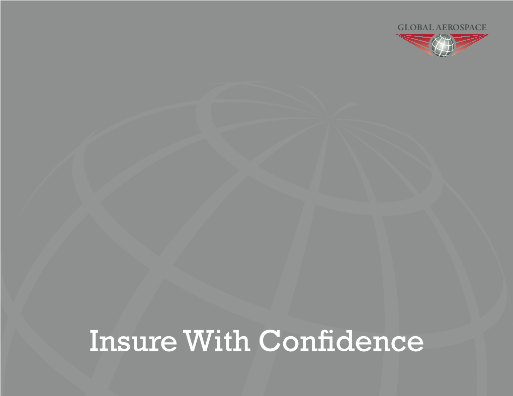 Insure with Confidence the Global Aerospace Difference
