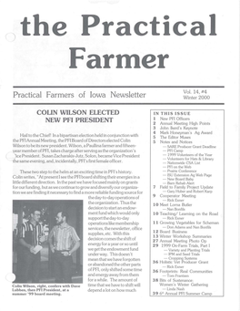 Practical Farmers of Iowa Newsletter Winter 2000