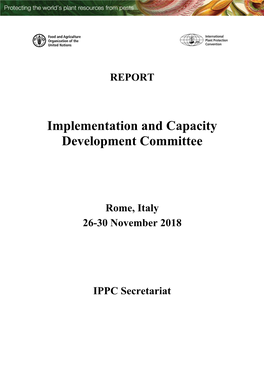 Implementation and Capacity Development Committee
