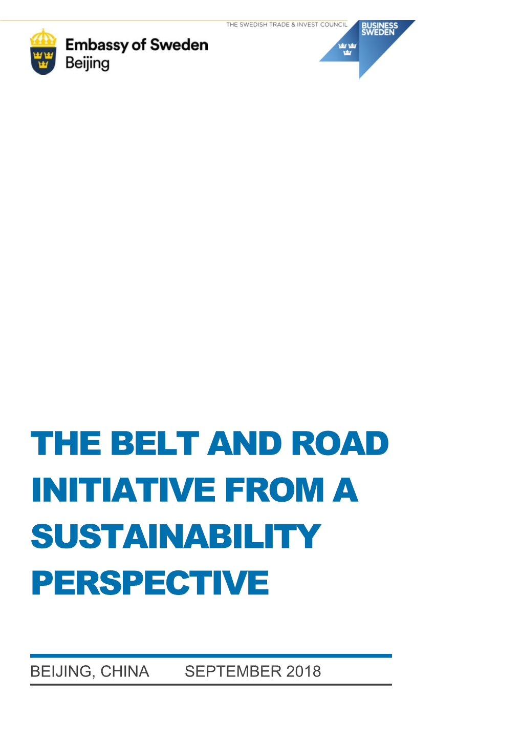 The Belt and Road Initiative from a Sustainability Perspective