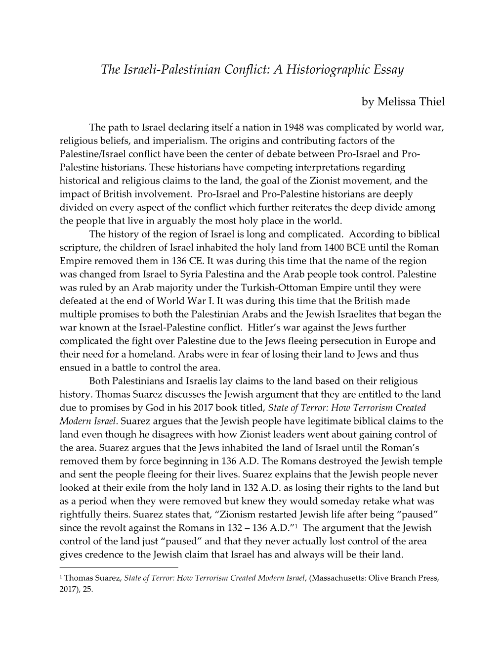 israeli palestinian conflict essay pdf