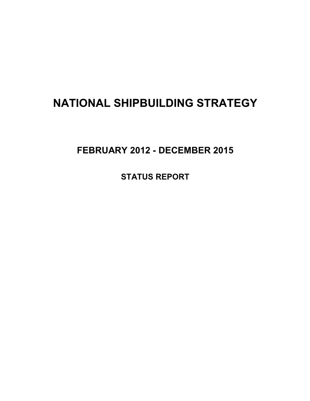 National Shipbuilding Strategy