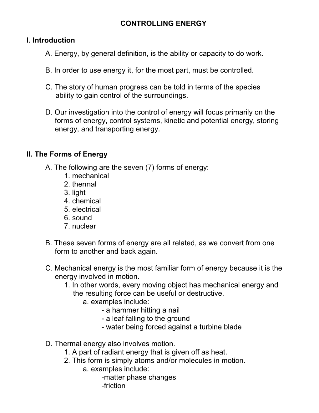 Primary Manufacturing Processes