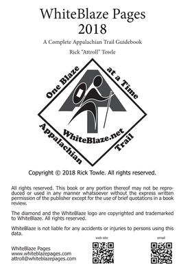 Whiteblaze Pages, a Complete Appalachian Trail Guidebook 2018