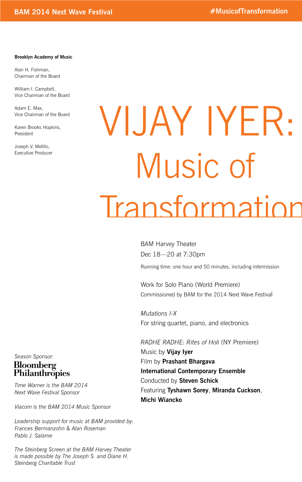 VIJAY IYER: Joseph V