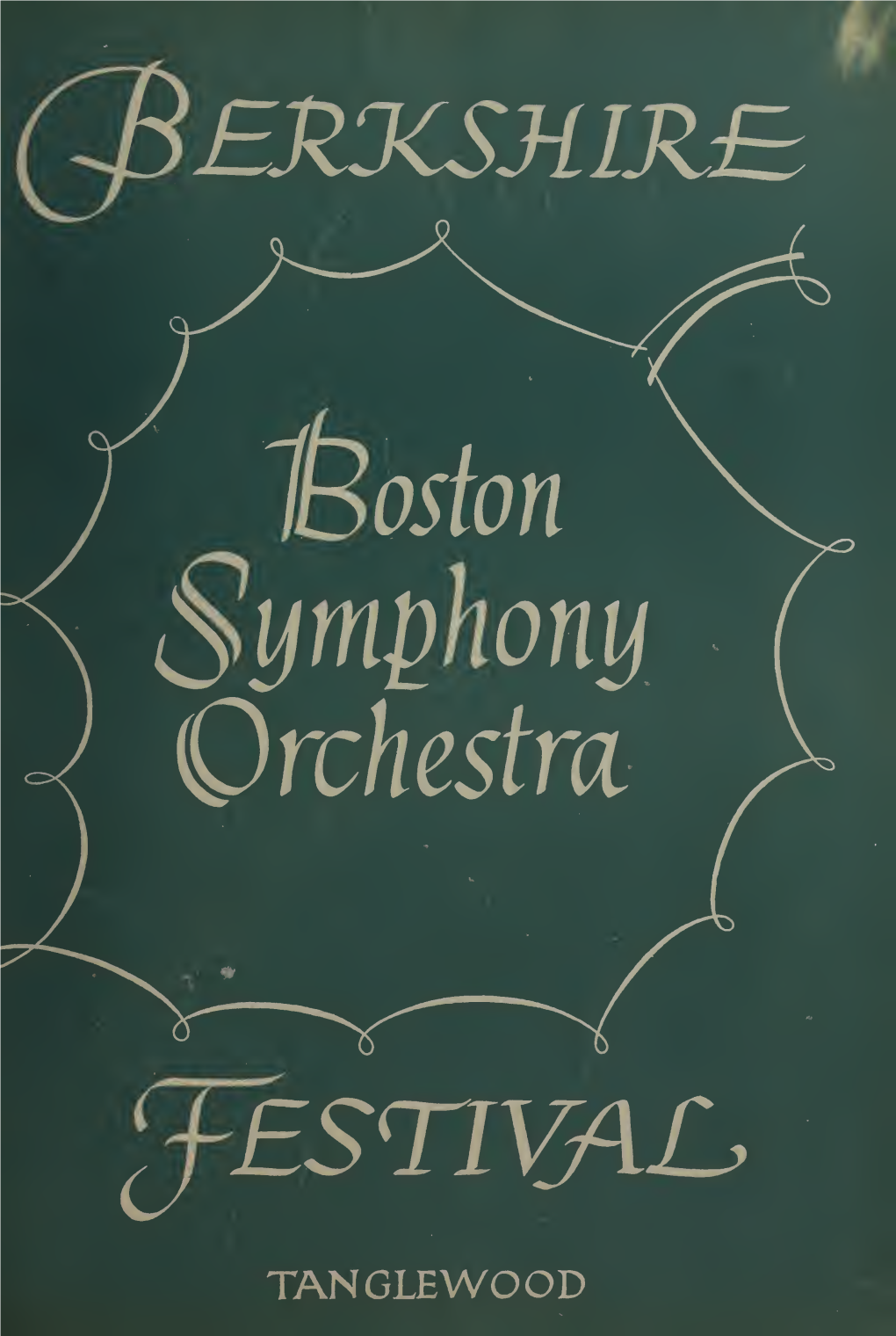 Boston Symphony Orchestra Concert Programs, Summer, 1951-1953