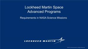 Lockheed Martin Space Advanced Programs