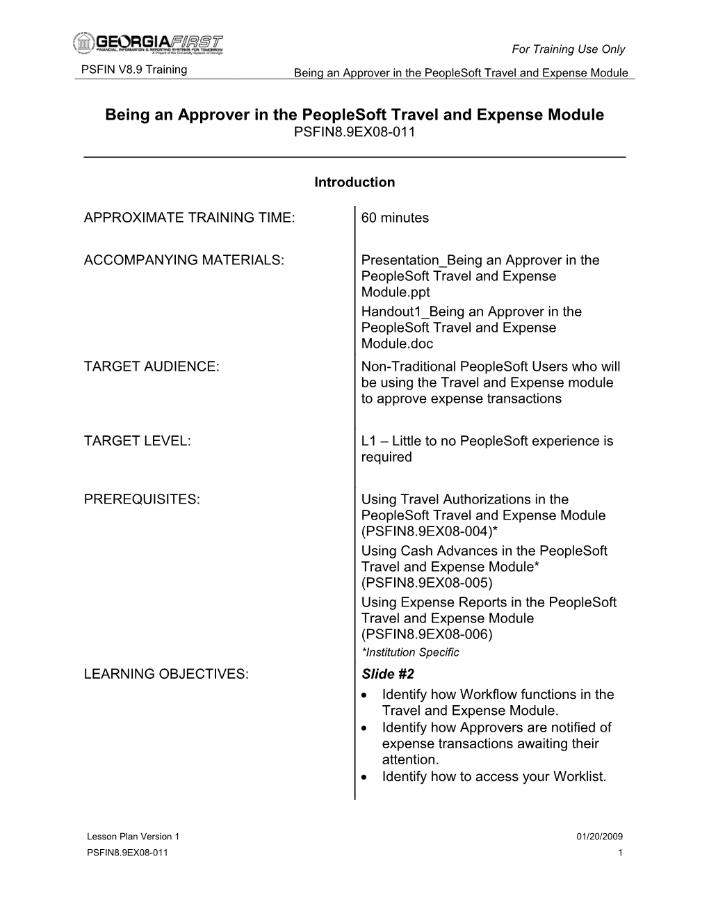 Being an Approver in the Peoplesoft Travel and Expense Module