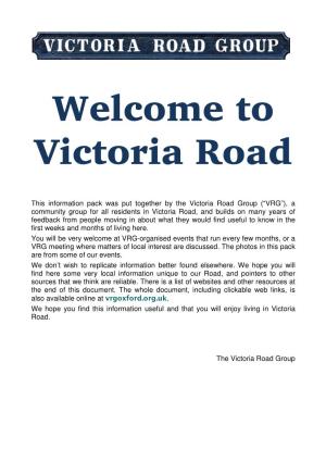 Welcome to Victoria Road