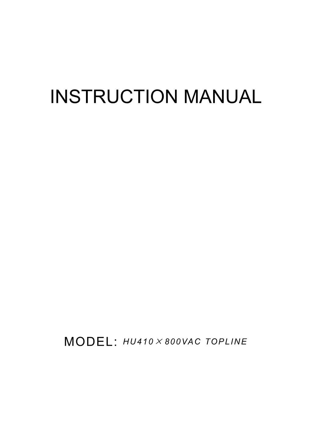 Instruction Manual