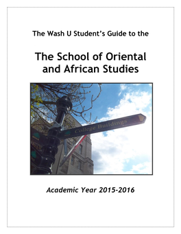 The School of Oriental and African Studies