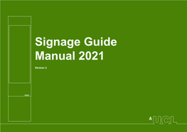 Signage Guide Manual 2021