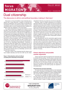 Dual Citizenship the Discourse on Ethnic and Political Boundary-Making in Germany1