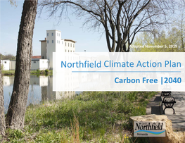 Climate Action Plan Carbon Free |2040 Letter from Advisory Board