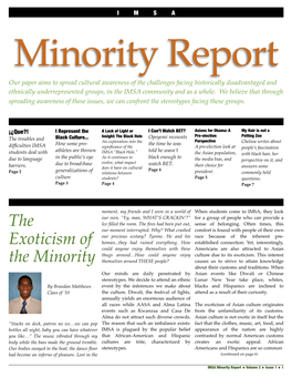 Minority Report Issue 1