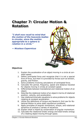 Circular Motion & Rotation