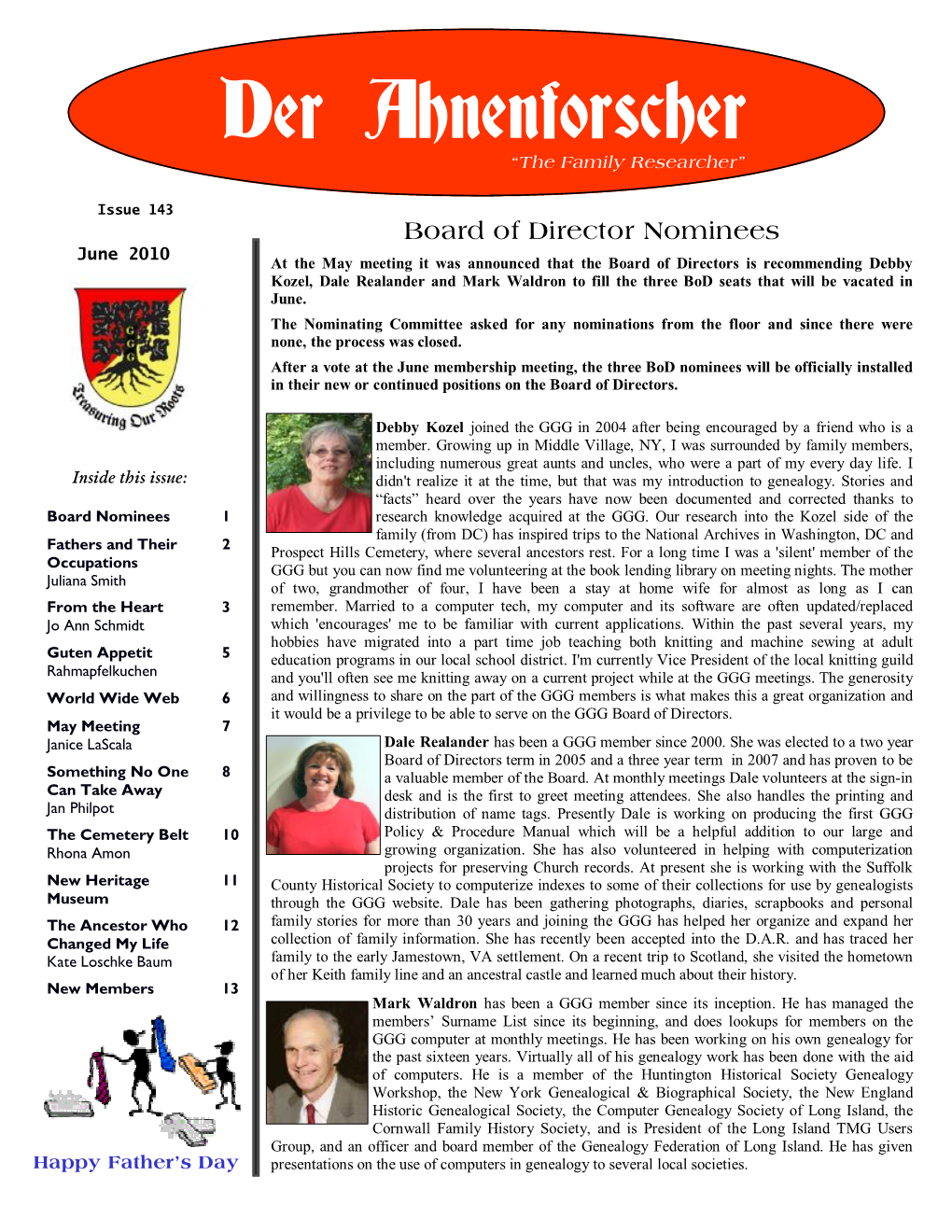 German Genealogy Group Newsletter June 2010