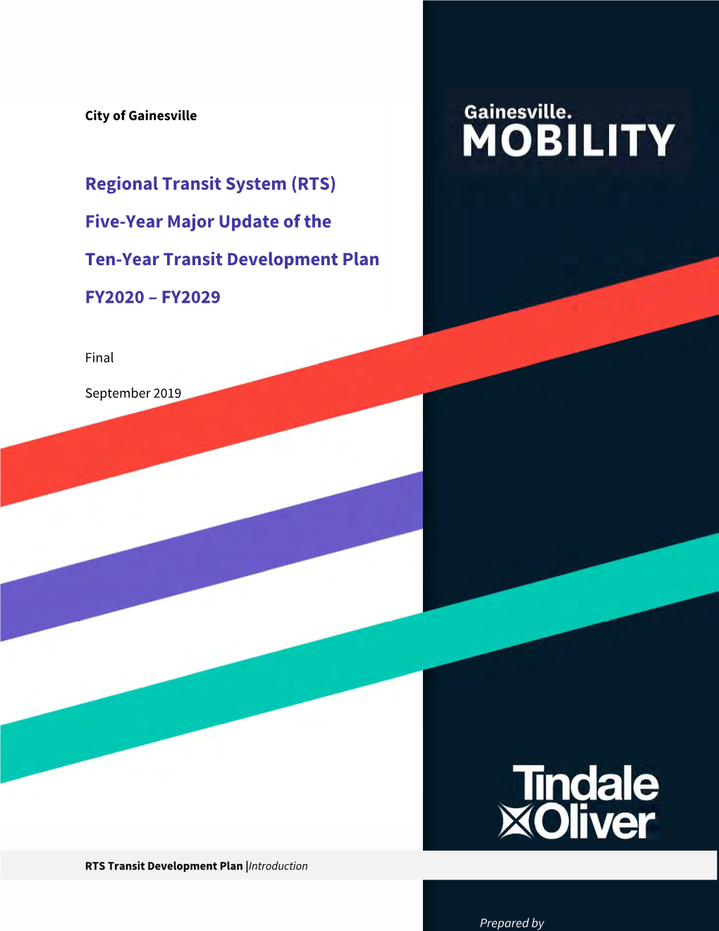 Final RTS Ten-Year Transit Development Plan