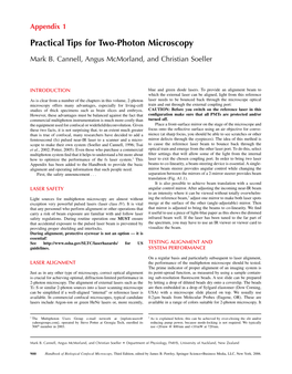 Practical Tips for Two-Photon Microscopy