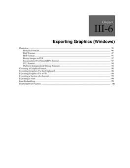 Exporting Graphics (Windows)